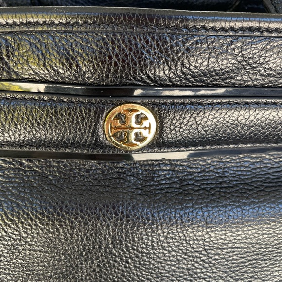 Tory Burch Pebble Leather Jayden Tote - Black - Picture 5 of 15